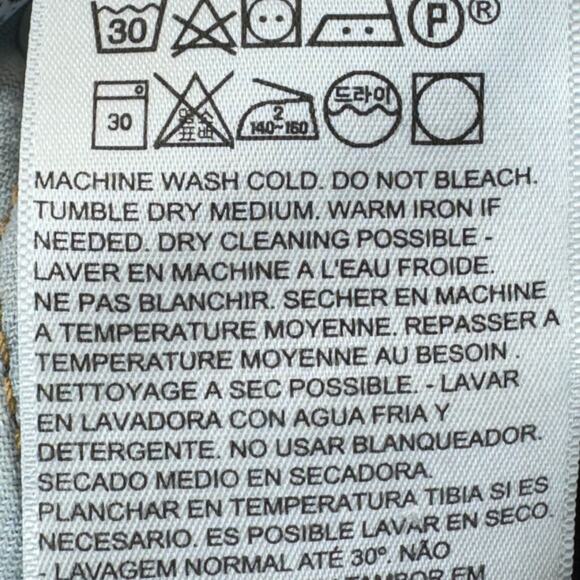 Levis 511 Jeans Mens 32x34 Dark Blue Denim Slim Fit Stretch Straight Leg Skater - Picture 9 of 14